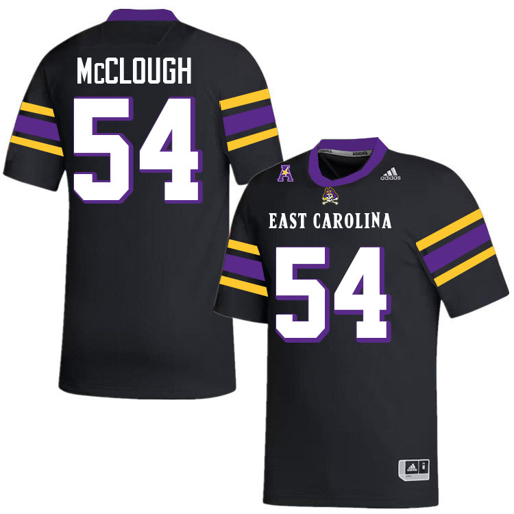 #54 Dru McClough East Carolina Pirates College Football Jersey Stitched-Black #54 Dru McClough East Carolina Pirates College Football Jersey Stitched-Black